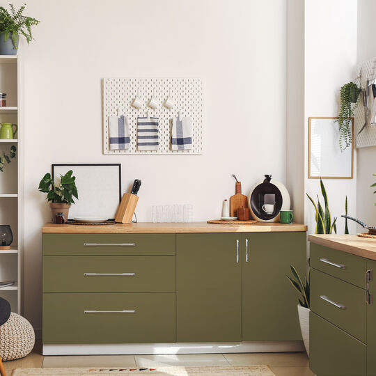 Klebefolie Uni seidenmatt olive green image number null